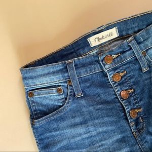 Madewell- 10” High Riser Skinny jeans, Sz. 26